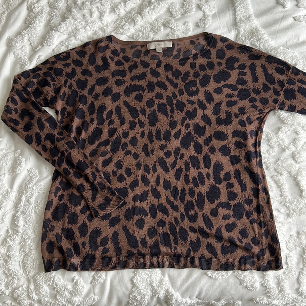 Loft Cheetah Print Long Sleeve